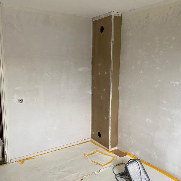 Binnenhuis wandafwerking Project Deventer