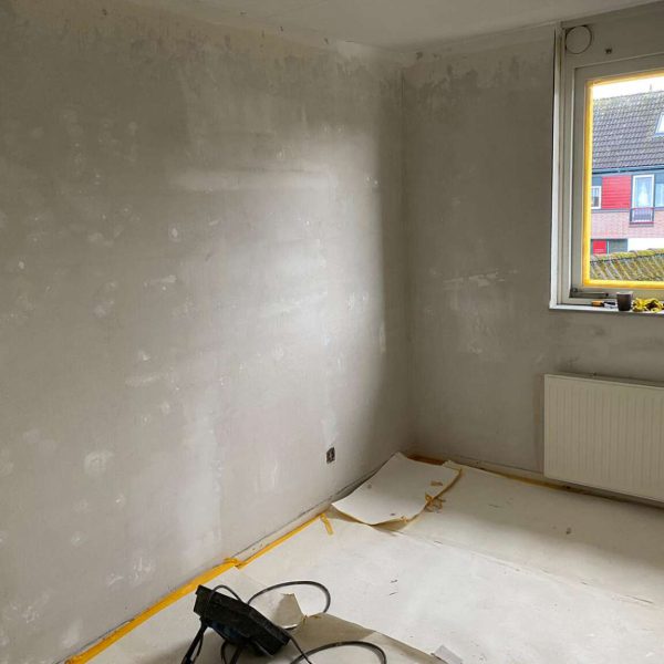 Binnenhuis wandafwerking Project Deventer