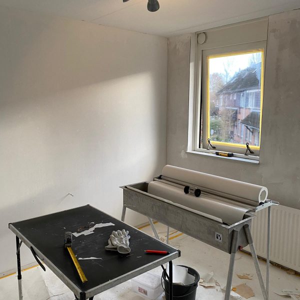 Binnenhuis wandafwerking Project Deventer