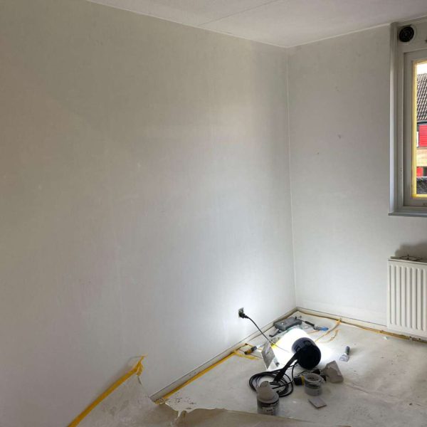 Binnenhuis wandafwerking Project Deventer