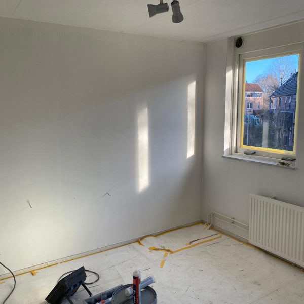 Binnenhuis wandafwerking Project Deventer